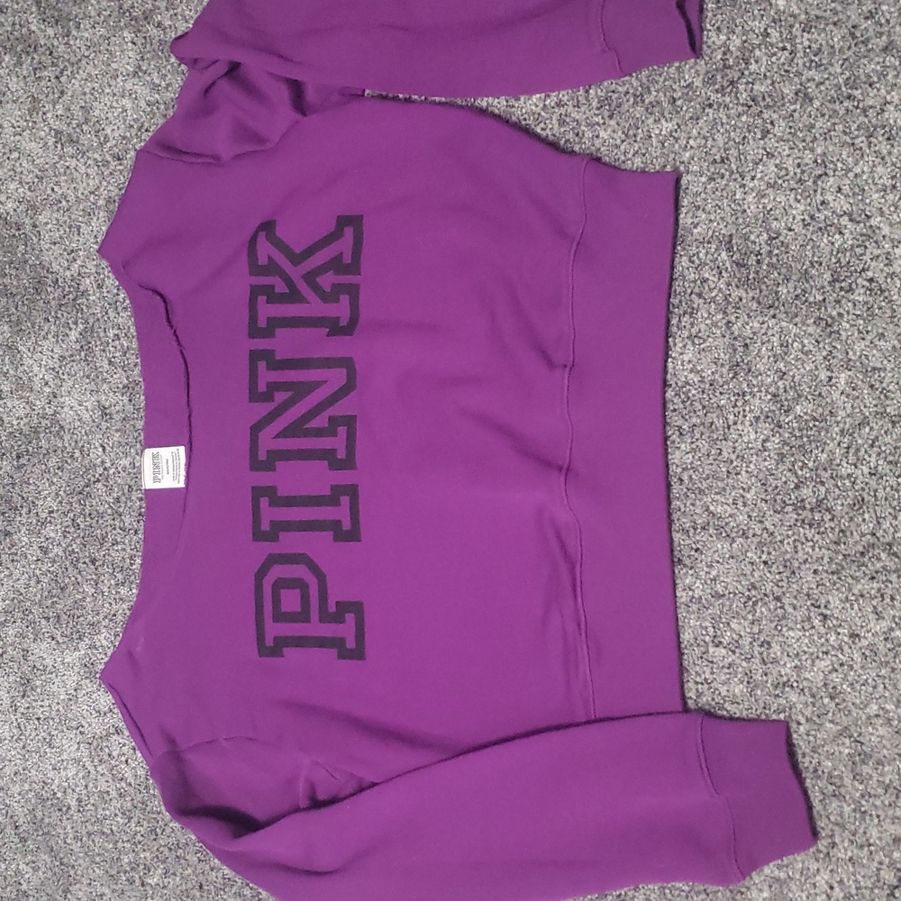 Victorias Secret Pink Off the Shoulder Sweatshirt size Medium